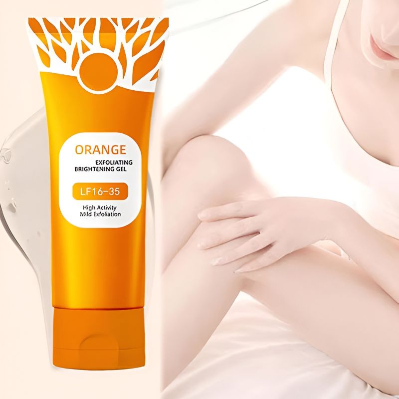 Orange Enzymes Brightening Gel: Vitamin C & Niacinamide Face Scrub