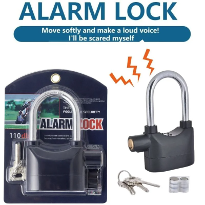High-Security Alarm Padlock | Waterproof Siren Lock for Bike & Door – BlendMartShop